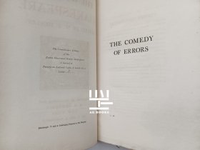 《错误的喜剧与无事生非》1903年豪华版摩洛哥皮装本Cosway风格装帧特藏版限量编号本手绘插图本