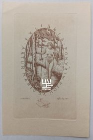 捷克早期铜版画名家Stanislav Kulhanek藏书票13