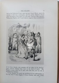 《滑稽剧集》1879年私人订制札尼斯朵夫小牛皮装本限量版编号本插图本萨克雷作品全集之一