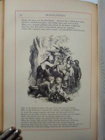 《亨利·朗费罗诗集》1867年私人定制豪华摩洛哥皮装本英国画家John Gilbert木版画插画本