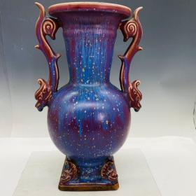 钧瓷窑釉花瓶！