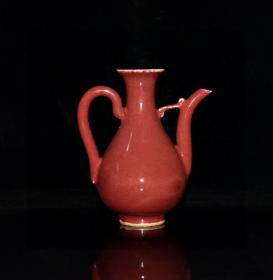 元代霁红釉壶