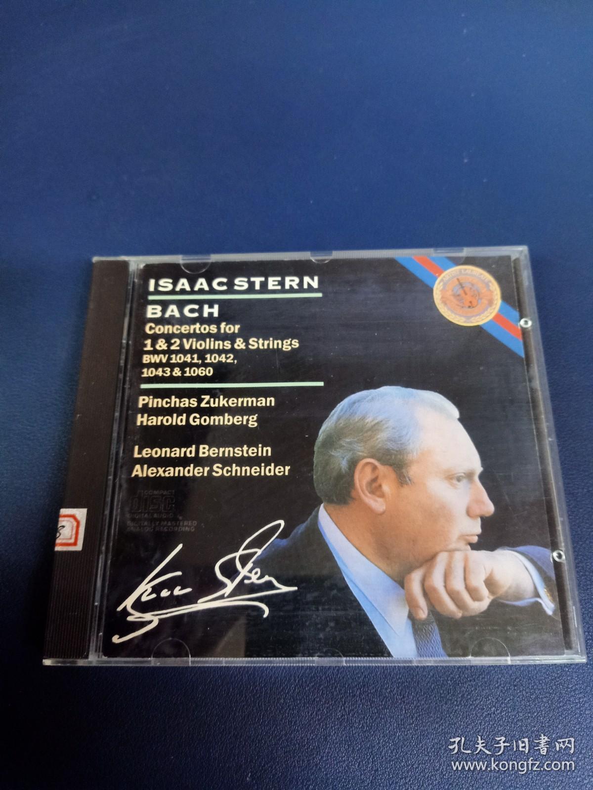 外版CD，斯坦恩（Stern）演奏，伯恩斯坦指挥纽约爱乐乐团版，巴赫两首小提琴协奏曲(BWV1041 、 1042 ）和一首双小提琴协奏曲(BWV1043)，以及《D 小调小提琴或双簧管的协奏曲》。1987年CBS英国压片。