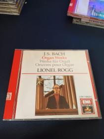 外版CD，莱昂内尔罗格(Lionel Rogg)演奏巴赫管风琴作品合集。1987年EMI美国压片。