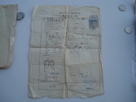 南京市立人民鼓楼医院 体格检查记录 1951.10。一张。尺寸：31*24厘米。包真包老。详见书影。放在电脑后1号柜台上至下第2层.2024.5.24整理上传5月24号小袋