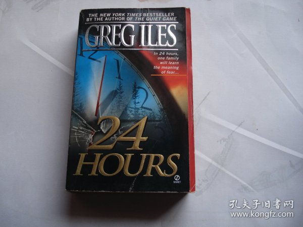 GREG ILES 24 HOURS（32开平装一本，外文原版正版老书。详见书影）放在地下室医学类第2书架上至下第一排