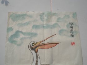 李罗 画稿，共计6张 ，真假自鉴，便宜处理不包。国画6幅 ，尺寸：5幅53*33厘米，一幅70*46厘米。包老包真。详见书影。带回家放我房间书架顶部.2023.11.30