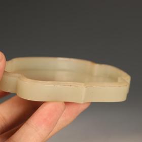 清代和田玉诗文盖盒