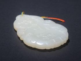 旧藏 和田玉籽料“福禄天长”葫芦牌