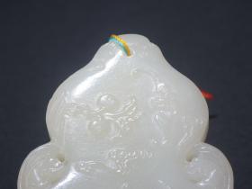 旧藏 和田玉籽料“福禄天长”葫芦牌