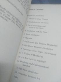 作者fabricant   书名headaches 出版社Collier books new york  macmillan ltd  what causes them how to get relief  noah D  M.D  sound advice on pain and relief for hundred of varieties of headaches including th