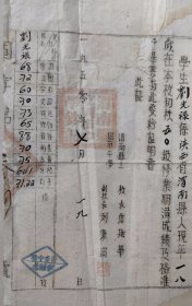 1950年陕西省渭南县立固市中学毕业证