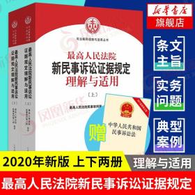 最高人民法院新民事诉讼证据规定理解与适用