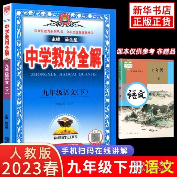 中学教材全解 九年级语文下 人教版 2017春