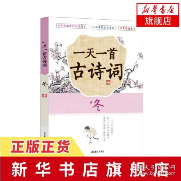 一天一首古诗词冬扫码听书赠音频注音版二十四节气小古文教材配套