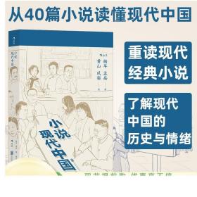 送海报】小说现代中国 杨早著 民国三十年普及读物 中国现代文学赏鉴评论书籍 中学假期课外阅读 正版新书现货