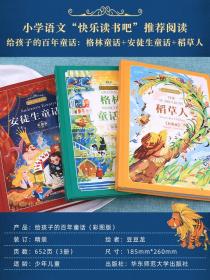 给孩子的百年童话全套3册 格林童话杨武能译安徒生童话稻草人书三四五六年级必读的课外书籍小学生故事书典藏版