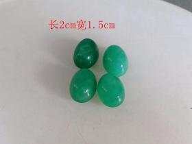乡下收的清代 翡翠戒指面 4颗