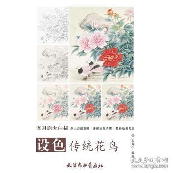 实用原大白描 设色传统花鸟(大8K)/实用原大白描/王金才