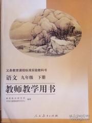 人教版初中语文9九年级下册教师教学用书 教参 无光盘