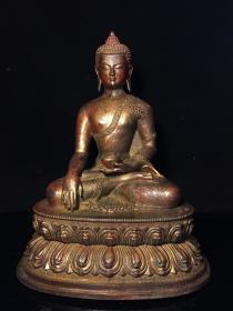 铜释迦牟尼佛像，工艺精美，