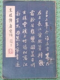 怎样读唐宋词/浙江人民出版社