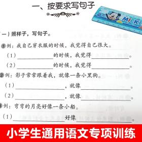 【全8册】小学生语文专项训练小学生一二三四五六年级通用文学文化常识小学语文基础知识集锦大全辅导优美句子多音同音句子标点符号训练的地得考试常识汇总成语重叠词作文构思分类题型训练专项训练复习资料