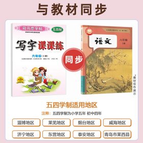 【五四学制】司马彦字帖写字课课练六年上册语文同步字帖正楷人教版初一上钢笔硬笔书法字词句段练习中学生每日一练初中生专用临摹练字帖