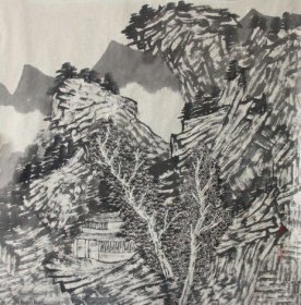 陈丹舒写意国画山水作品-005