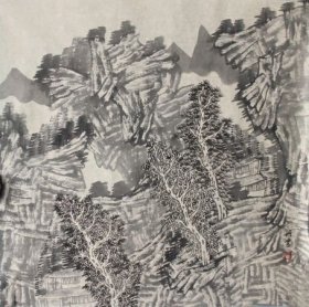 陈丹舒写意国画山水作品-003