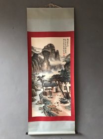 【宝贝名称】手工画 关山月 立轴 风景
【宝贝尺寸】218x81厘米  
【宝贝画芯】138x68厘米