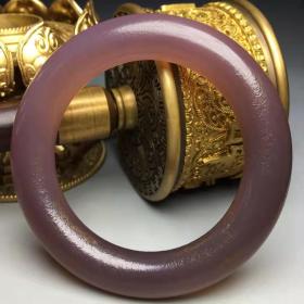 帝王紫玛瑙手镯
内径：55毫米 条粗12毫米