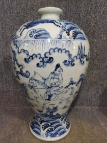 青花人物梅瓶
口径21cm
高度42.5cm