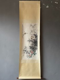 【宝贝名称】手工画 江寒汀 立轴 花鸟
【宝贝尺寸】200x55厘米
【宝贝画芯】95x 45厘米