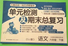 2017苏教版单元检测及期末总复习语文六年级下册6年级下册晨光出版社