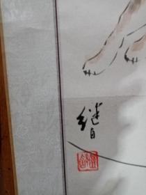 连环画艺术大师刘继卣画作两匹狼（保真）