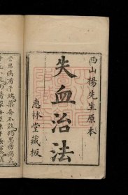 【提供资料信息服务】A2045西山杨老先生汇辑失血澄治66页
