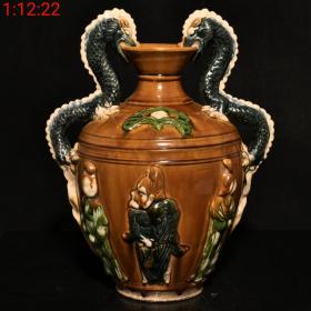 五大名窑高古老瓷系列 一线收藏老瓷器 保真 三彩瓶