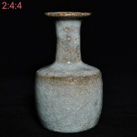 五大名窑高古老瓷系列 一线收藏老瓷器 保真 官窑盘口折肩瓶