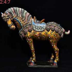 五大名窑高古老瓷系列 一线收藏老瓷器 保真 陶彩绘 马