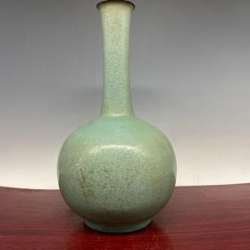 古董古玩珍品瓷器包老保真摆件宋汝瓷天球瓶