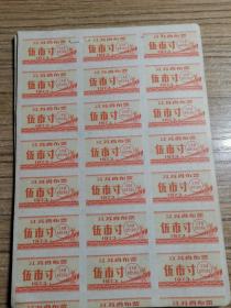 江苏省布票 1973年 伍市寸（22大张）
