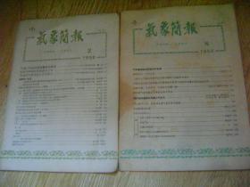 气象简报 1958年2、8合售