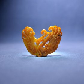 【惜墨舫】致敬708090 10克天然新疆和田玉精品红皮黄沁籽料火凤凰特色个性挂坠 苏工苏州玉雕 70后80后90后喜欢的藏品商品 致敬逆行者