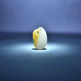 【惜墨舫】致敬708090天然新疆和田玉精品且末金糖白玉鹅如意锁骨挂坠手机挂提溜 苏工苏州玉雕 70后80后90后喜欢的藏品商品 致敬逆行者