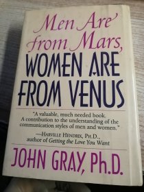 MEN ARE FROM MARS， Women Are From Venus（英文原版，男人来自火星，女人来自金星。扉页有外文签名）