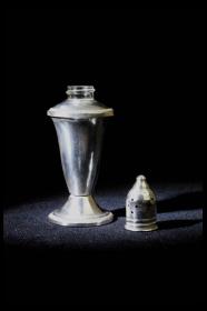 西洋古董美国的银器纯银餐具大号调料瓶一对高级礼品摆件怀旧包邮