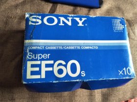 磁带：SONY EF60 （9盘合售）（全新未拆封）