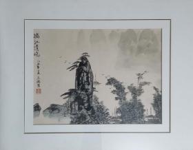 车天德 【终生保真】【惠友精品】【已装裱框】 (1936-2014)，山东青岛人，山东教育出版社总编室副主任、编审，画家， 擅长中国画。 作品有《沂蒙凯歌》、《希伯在沂蒙》、《江山春晓》 、《江清月近人》、《古柏百图》等。 出版有《车天德国画选》等。