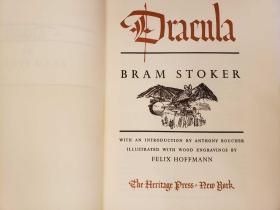 Dracula Illustrated with wood-Engravings by Felix Hoffmann